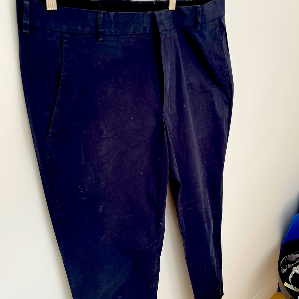 COS cotton trousers with stretch